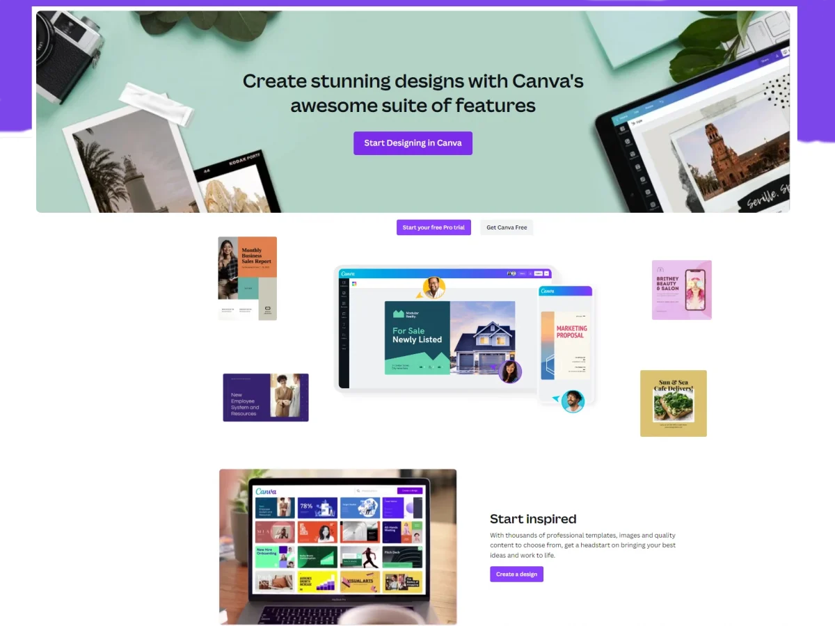 get started with canva
