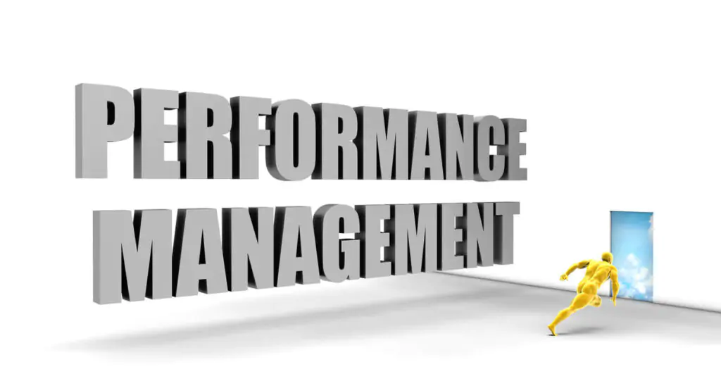 work performance management sign